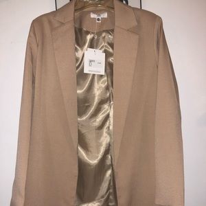 New Missguided Nude Longline Blazer